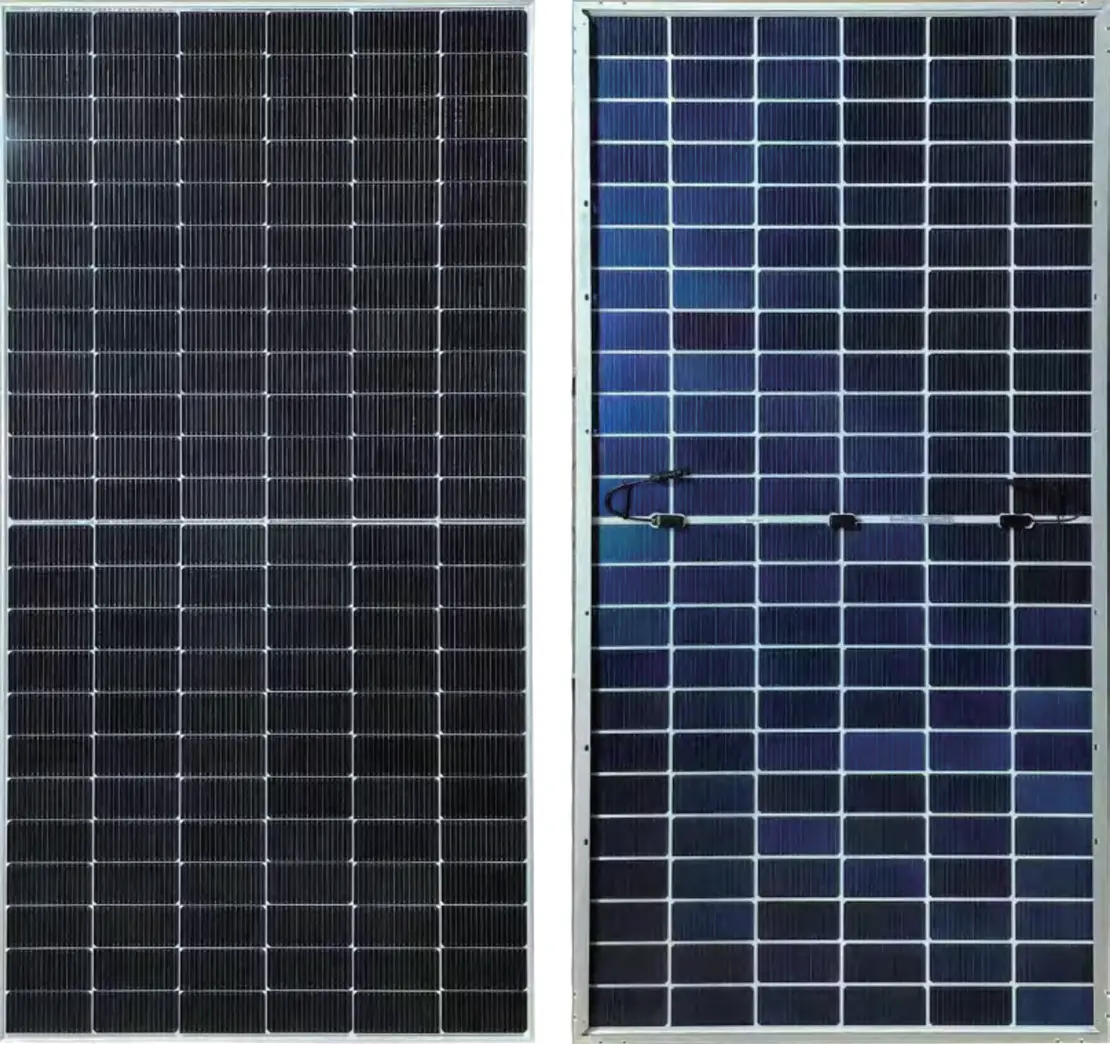 Customized High Efficiency 620 Watt Bifacial Double-glass Solar Panels N-type & Perc 23.5% Efficiency For 5kw Solar Power System